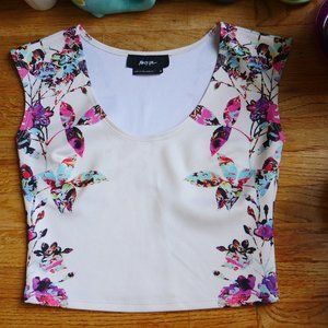 NASTY GAL FLORAL WOMENS CROP TOP!